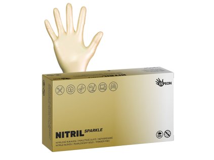 Nitril SPARKLE zlaté