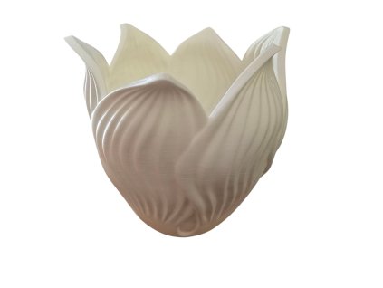 Tulipán formájú 3D nyomtatott váza – elegáns és modern dekoráció 10cm (Szín Barna)