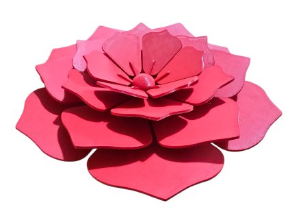 Dekoratív 3D nyomtatott virág – réteges dizájn (Szín Arany)