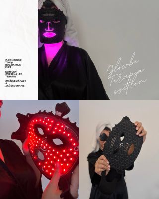 ✨ Glowbe LED Maska – 7 svetiel, 7 riešení pre pleť ✨ 🔴 Červené svetlo Podporuje tvorbu kolagénu, spevňuje pleť a pomáha...