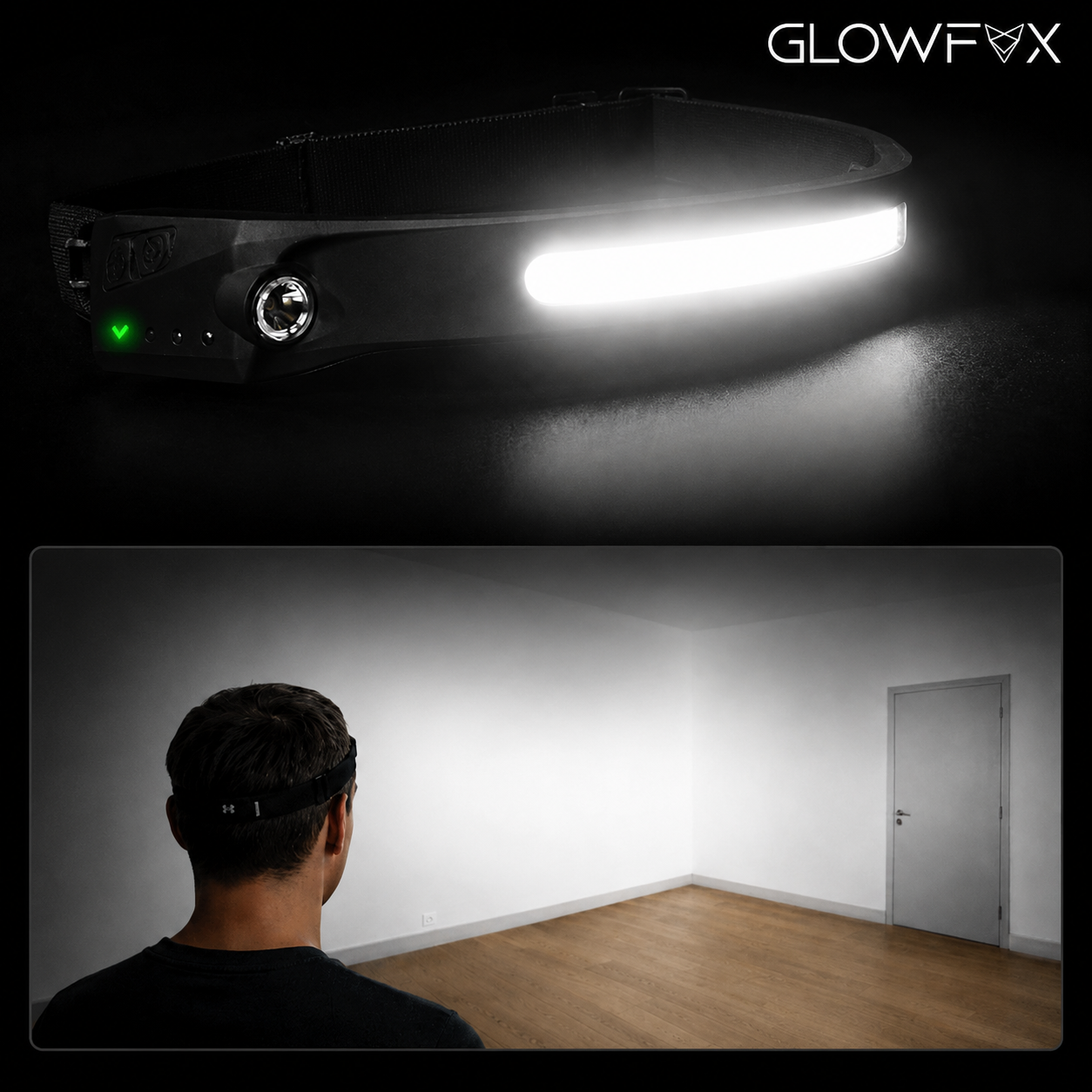 GlowFox Headmax pri použití