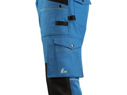 Nohavice 3/4 CXS STRETCH, pánske, stredne modré-čierne, veľ. 46