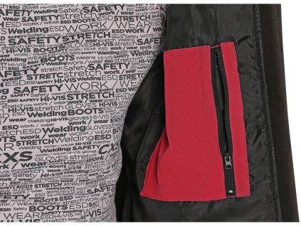 Bunda CXS STRETCH, pánska, softshell, červená, veľ. S