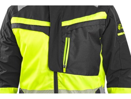 Blúza CXS NAOS, pánska, čierno-žltá Hi-Vis, reflexné pruhy, veľ. 46