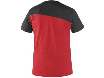 Tričko CXS OLSEN, krátky rukáv, červeno-čierne, veľ. S