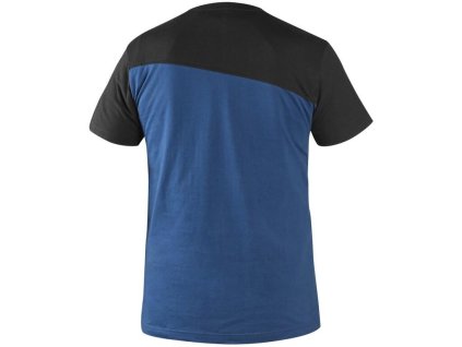 Tričko CXS OLSEN, krátky rukáv, modro-čierne, veľ. S