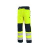 Nohavice CXS HALIFAX, výstražné so sieťovinou, pánske, žlto-modré, veľ. 46