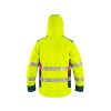 Bunda CXS BEDFORD WINTER, výstražná, zimná, pánska, softshell, žlto-petrolová, veľ. S