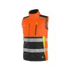 Vesta CXS BENSON, pánská, výstražná, zateplená, oranžovo-černá, veľ. S