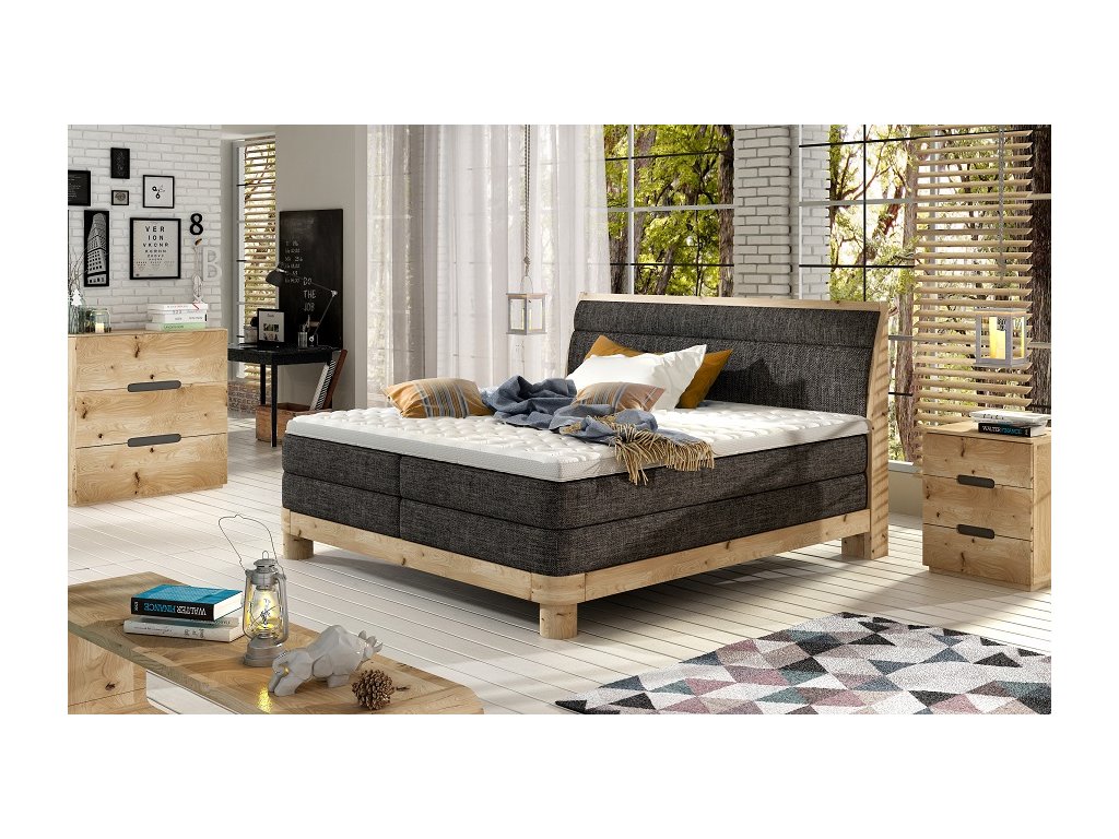 Donna 140x200, Manželská postel Donna - Boxspring 140x200