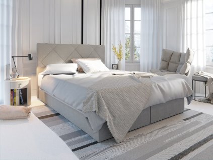 Kross 140x200 - velký výběr látek, Čalouněná postel boxspring Kross 140x200 Cosmic 10
