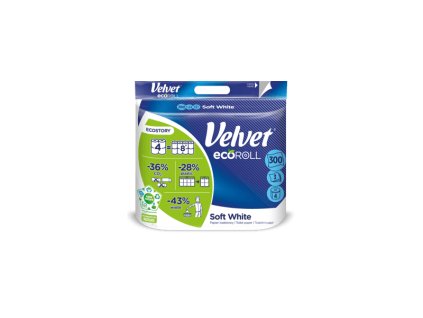 Velvet Soft White Eco Roll - třívrstvý