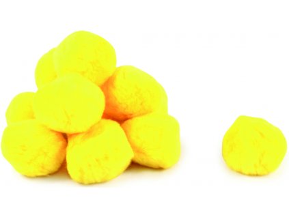 Sada 12 chlupatých míčků 7 cm