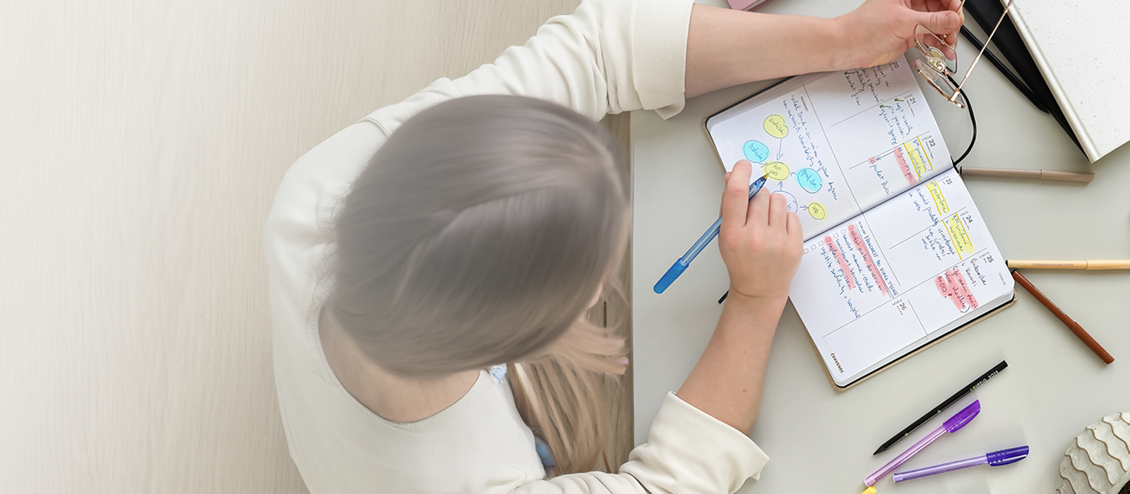 Síla barev v našich diářích