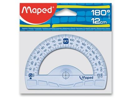 Úhloměr MAPED Geometric 180°, prům.12cm, BL