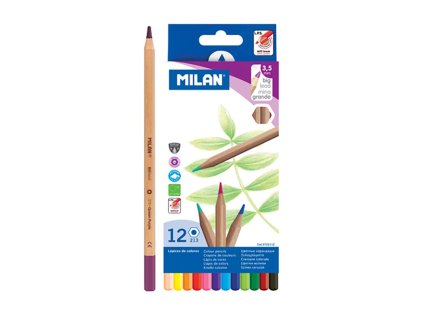 10 pastelky milan sestihranne 3 3mm 12ks