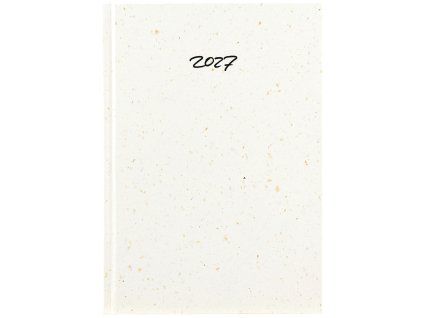 Diář EKO bílý denní A5 - káva