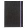 GRASPO diář Nero A5 týdenní 2026, černý s fialovou gumičkou