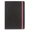 GRASPO diář Nero A5 týdenní 2026, černý s růžovou gumičkou