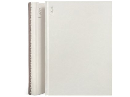 GRASPO diary Ziggy A5 daily 2026 beige, 336 pages