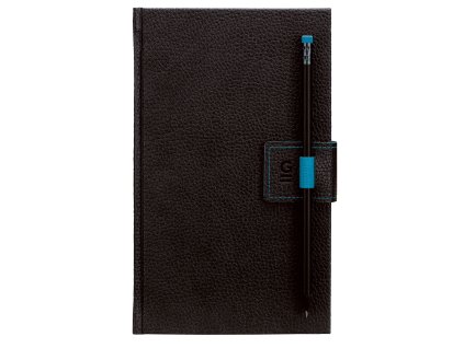 G-Notes notebook no. 2 blue, pencil with eraser in the colour of the notebook, 160 pages