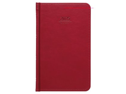 GRASPO diary Gemma pocket weekly 2025 red, 128 pages