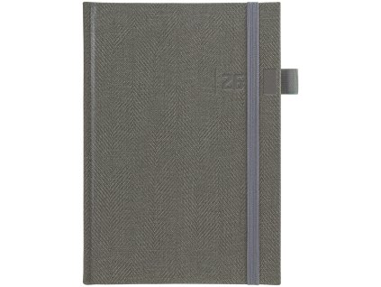 GRASPO diary Tweed A5 daily 2026 grey, 336 pages