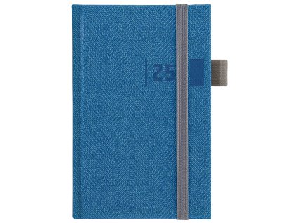 GRASPO diary Tweed pocket weekly 2025 blue, 128 pages