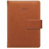 GRASPO diary Kastor with loop A5 daily 2026 brown,  336 pages