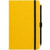 G-Notes notebook no. 1 yellow, pencil with eraser in the colour of the notebook, 160 pages