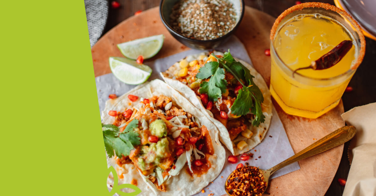 Lavaš se smaženým tofu a tahini pastou