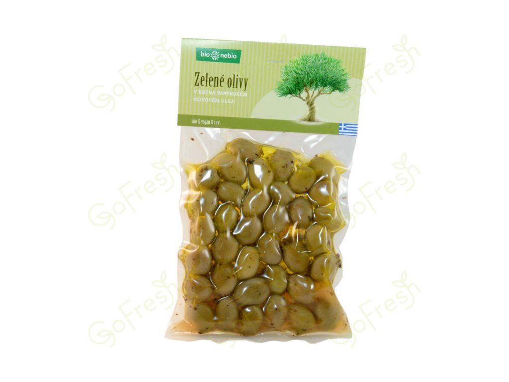 22224 bio zelene olivy v extra panenskem olivovem oleji bionebio 250 g