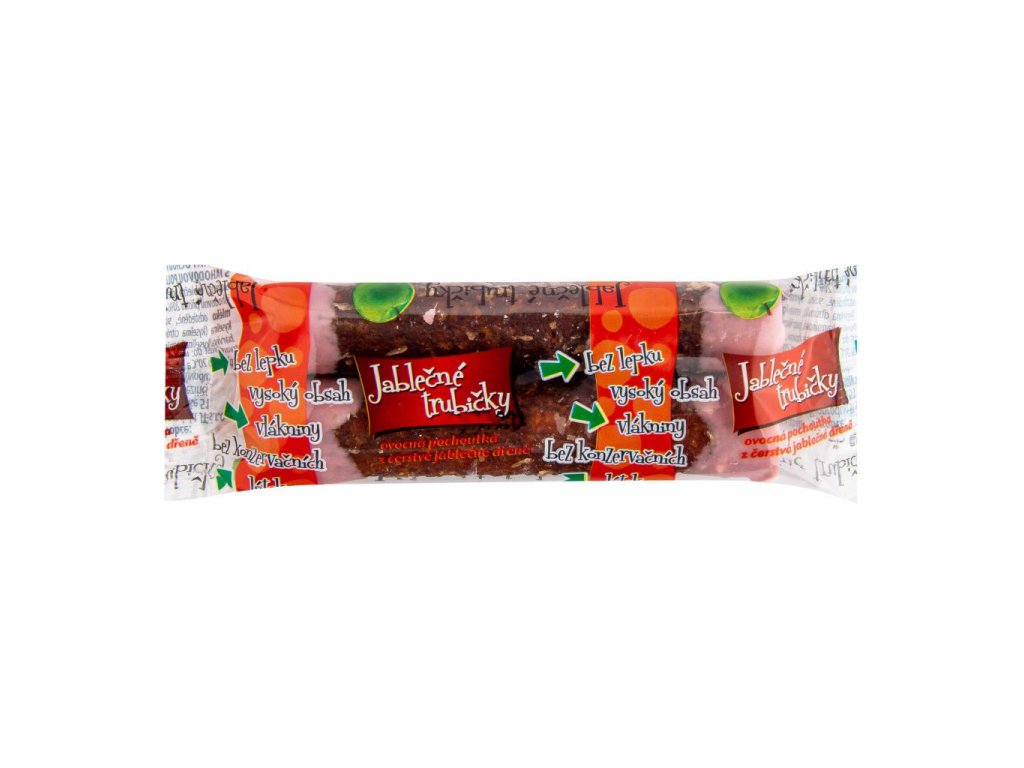 Jablečné trubičky s jahodovým jogurtem 24g, Bioprodukt