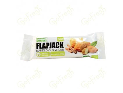 25104 bio flapjack mandlovy s medem natural bars 40 g