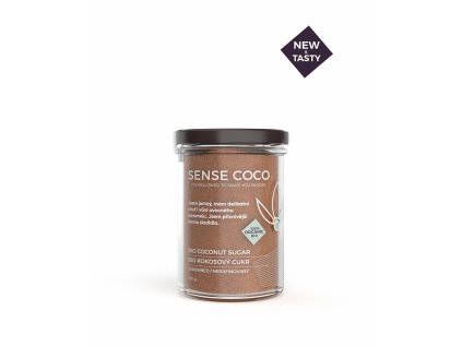 23097 bio kokosovy cukr ve skle 250g sense coco