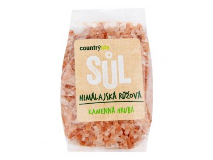 Himalájská sůl růžová hrubá 500g, Country Life