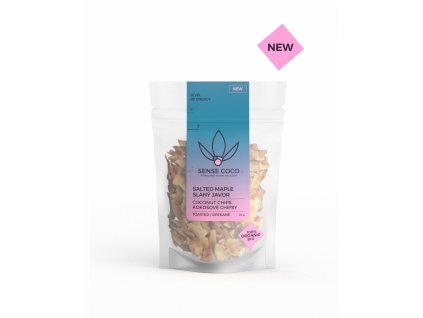 23082 bio kokosove chipsy slany javor 40g sense coco