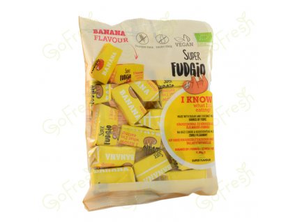 23475 bio veganske karamelky banan superfudgio 150 g