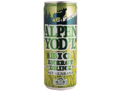 Bio energetický nápoj s guaranou a kofeinem 250ml, Alpen Yod´l