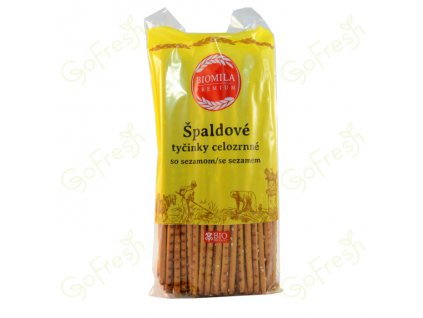 25482 bio spaldove tycinky se sezamem biomila 150 g