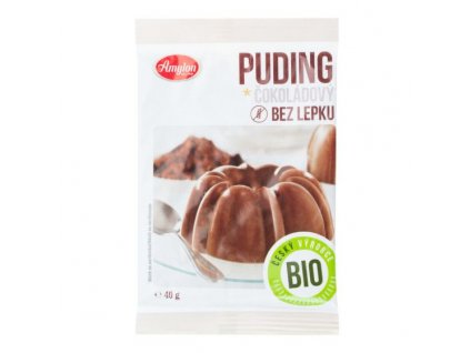 Bio bezlepkový pudink čokoládový 40g, Amylon