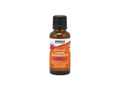 21606 tekuty vitamin d3 extra silny 1000 iu v 1 kapce 30 ml now