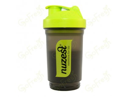 26493 bpa free zeleny shaker s prepazkou na protein nuzest 350 ml