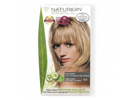 Přírodní barva na vlasy 9.0 Very Light Natural Blonde (přírodní blond) 115ml, Naturigin