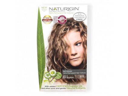 Přírodní barva na vlasy 8.1 Light Ash Blonde (popelavá blond) 115ml, Naturigin