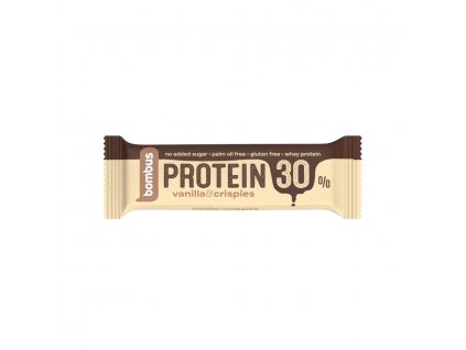Protein 30% Vanilla & Crispies 50g, Bombus