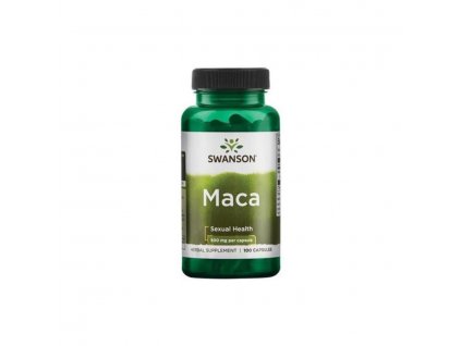 Maca (Řeřicha peruánská) 500mg 100 kapslí, Swanson