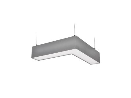 Solight LED lineární závěsné osvětlení, L konektor 18W, 1500lm, Lifud, 3 roky záruka, stříbrná barva