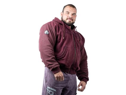 Heavy Zip Hoodie Devils Stonewashed Bostomix Fleece Rot XL 1