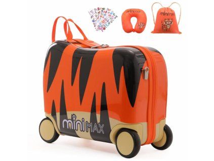 kufr detsky aerolite ride on tiger